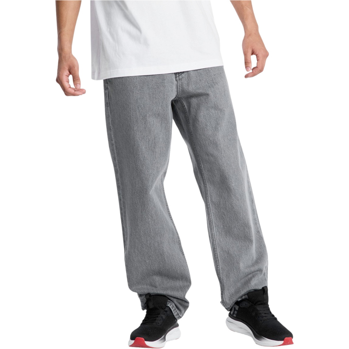 2026 DC Shoes Mens Relaxed Denim Pants EDYDP03437 - Medium Grey